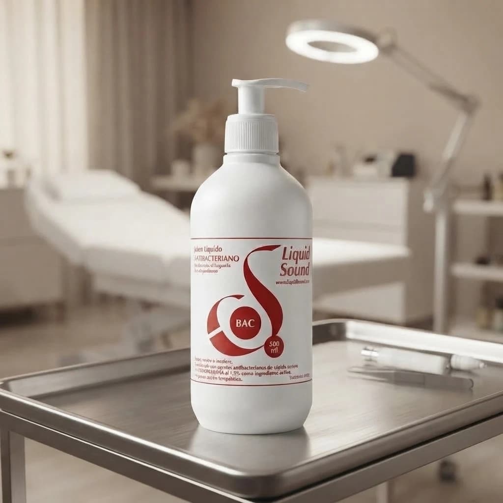 Jabón BAC sobre la bandeja de un estudio de PMU y microblading